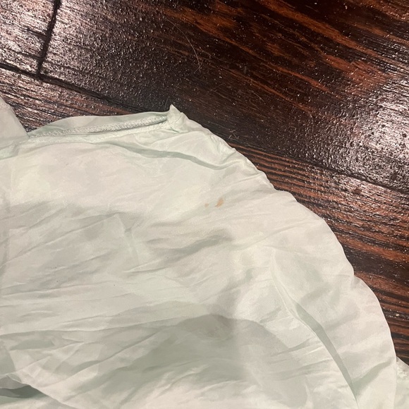 Vintage seafoam tissue weight silk shirt “naughty boys” size 1 medium - Picture 2 of 5